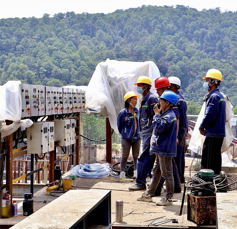 聯鑫礦業秀水河一段破碎與球磨搬遷項目800t/h破碎生產線帶負荷試運轉成功(圖4)